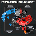 thumbnail image 4 of Game Controller Robot Mech Building Set, Posable Building Blocks Toy for Teens & Adults Age 14+, 4 of 5