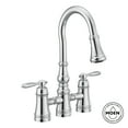 thumbnail image 7 of Moen S73204 Weymouth 1.5 GPM Bridge Pull Down Kitchen Faucet - Bronze, 7 of 7