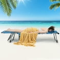 thumbnail image 2 of Gymax Folding Chaise Lounge Chair Sunbathing Recliner w/ Face Hole & Removable Pillow, 2 of 10