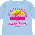 thumbnail image 4 of Inktastic Summer Enjoy the Sunshine Destin Beach Florida in Pink Boys or Girls Long Sleeve Toddler T-Shirt, 4 of 5