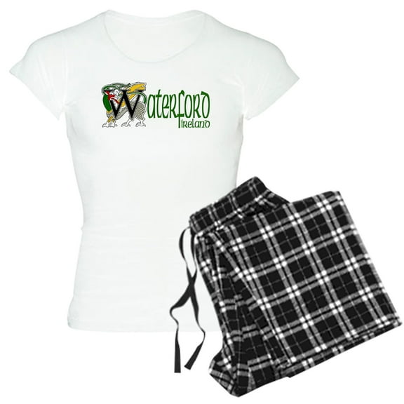 CafePress - County Waterford Women's Light Pajamas - Women's Short Sleeve Print T-Shirt and Pants Light Cotton Pajama Set