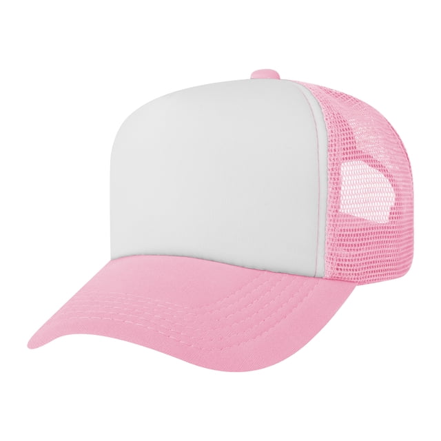 TOPTIE Adult 5 Panel Trucker Hat Foam Front Mesh Back Baseball Cap