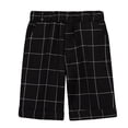 thumbnail image 4 of FYDUU Boys School Uniform Shorts Stylish Flat Front Dress Shorts for Casual Wear Elastic Waist Plaid Breathable Back To School Bottoms Stylish Slacks 6-7 Years, 4 of 4