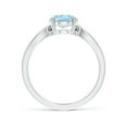 thumbnail image 2 of Angara Natural 1.5 Ct. Aquamarine Solitaire Ring in 14K White Gold for Women (Ring Size: 6), 2 of 10