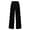 Black, variant on Womens Wide Leg Pants Dressy Casual Straight Long Pants Button Down High Waisted Palazzo Lounge Pants with Pockets Size 2XL