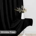 thumbnail image 4 of XWZO Black Curtains 2 Panels for Patio, Lightweight Room Darken Photography Backdrop Curtain Drapes with Rod Pockets for Home/Holiday/Party Decor, 5ft x 7ft, 4 of 7