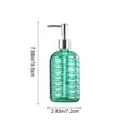 thumbnail image 3 of 450ML Textured Glass Lotion Dispenser, Large 450ML Glass Lotion Dispenser, Press Cosmetic Jar, Elegant Container for Bathroom Hand Soap Kitchen Liquid Refill, 3 of 6