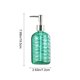 thumbnail image 3 of Dispensador de jabón líquido de vidrio extruido, recargable, para baño, con dosificador, para gel de ducha, champú, loción, decoración para fregadero de cocina, botellas dispensadoras de vidrio., 3 of 6