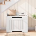 thumbnail image 6 of Kojooin Storage Chest, 24.8" Toy Chest for Boys Girls, Kids Wood Large Toy Box, Storage Bench with Safety Hinge,Storage Trunk for Entryway, Living Room, Bedroom, Playroom, 6 of 9