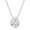 White Gold Necklace, variant on FANCIME 14k Solid Gold 1 Carat 6.5mm Moissanite Classic Bezel Set Solitaire Gemstone Pendant Necklace for Women, Gold Chain 16 + 2 inch Extender