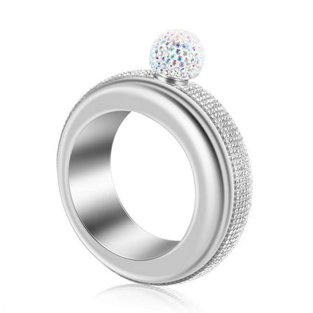 Stainless Steel Bracelet Flasks Portable Wine Whisky Hip Flask Flagon Drinking Bottle Kitchen Wine Container,Silver