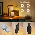 thumbnail image 3 of yeacher Adjustable Walnut Wax Melting Lamp - Flameless Aroma Diffuser with 4-Level Brightness & Timer, GU10 Bulbs Included, Perfect for Home Decor & Gifts, 3 of 6