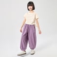 thumbnail image 3 of Pants for Girls Back To School Clothes for Girls Summer Lightweight Loose Fit Sun Protective Trousers for Active Girls for Toddlers and Big Kids Ages 5 to 14, 3 of 5