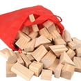 thumbnail image 3 of QJUHUNG 100 Wooden Building Blocks Educational Toys For Kids, 3 of 8