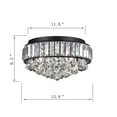 thumbnail image 5 of Hong Kong best New Zhu Yuan Lighting Co. Aralia 4-light Crystal Flush Mount, 5 of 5
