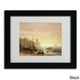 thumbnail image 2 of Trademark Fine Art "The Fishing Fleet 1862" Canvas Art by Albert Bierstadt, Wood Frame, 2 of 5