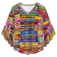 thumbnail image 4 of Candy Wrappers Women's V-Neck Blouse With 3/4 Ruffled Bell Sleeves Casual Top Ladies Blouses, 4 of 7