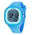 thumbnail image 2 of HALJEN Large Number Watches for Men Women Quartz Dial Clock Leather Wrist Watch Round Case, 2 of 2