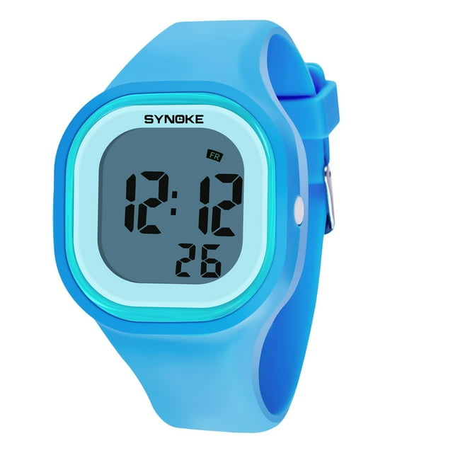 Reloj de pulsera deportivo digital con luz LED para niños, mujeres, niñas y hombres.