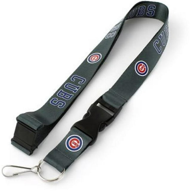Amo 6326433794 Chicago Cubs Lanyard, Charcoal