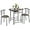 Drift Brown, variant on CZMJY 3-Piece Dining Room Table Set, Kitchen Table & Chair Sets for 2, Compact Table Set w/Steel Legs, Built-in Wine Rack for Breakfast Nook, Small Space, Apartment, Black, 31.5x21x29" (LxWxH)