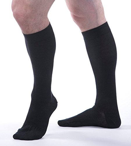 Allegro Unisex 20-30 mmHg Essential 111 Cotton Sock (Black) Large ...