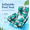 Green, variant on Neidga Pool Chair Float for Adult, Tropical Leaf Inflatable Swim Chair with Backrest and Armrests, Foldable Lounger Seat Supports up to 300 lbs for Lake Backyard Summer Fun