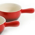 thumbnail image 3 of Crock-Pot 22oz Artisan Stoneware Soup Bowl w/ Handle, 2 Pack, Red Gradient, 3 of 5