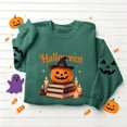 thumbnail image 6 of ZGRBOU Sweatshirts for Women Cute Ghost Reading Books Print Shirts Fall Crew Neck Long Sleeve Pullover Tops 2026, 6 of 6