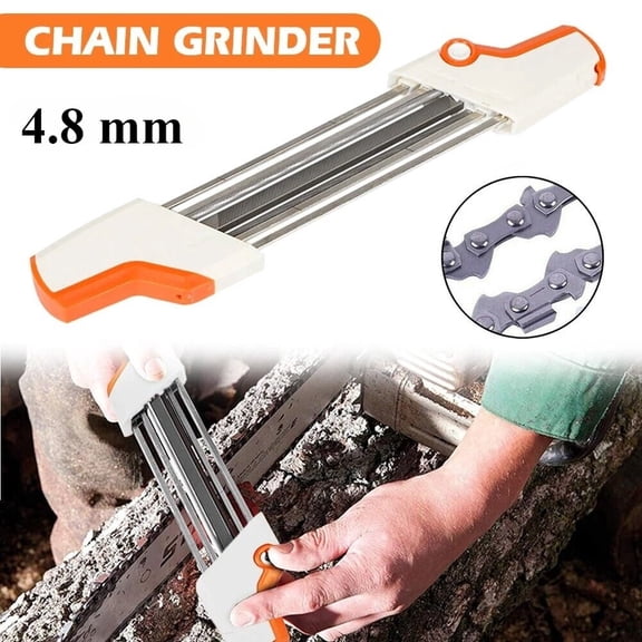 2 In 1 Easy File Chainsaw Sharpener For Stihl 3/8" LP Chain 4.8 mm Portable New