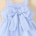 thumbnail image 3 of NIEWTR Baby Girl Summer Romper Breathable Shorts Set Sleeveless Playsuit Outfit for Toddlers(Blue,0-3 Months), 3 of 5