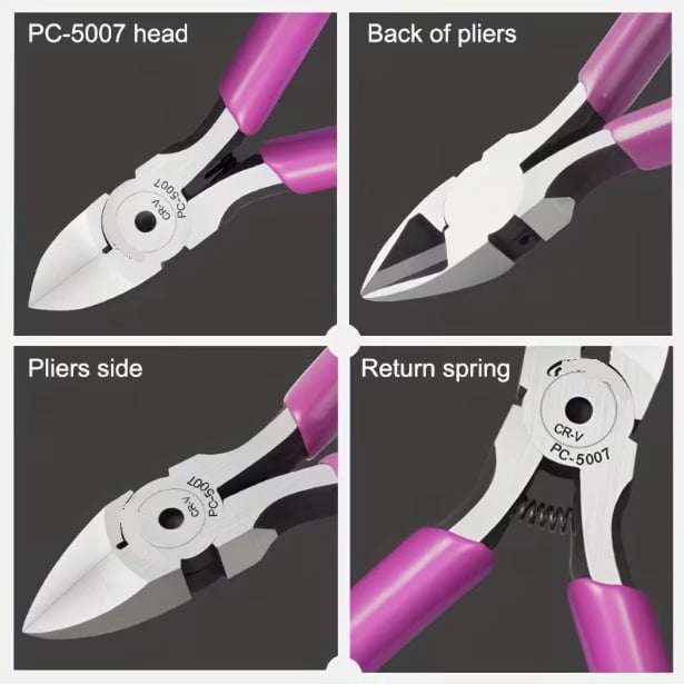 Chrome Vanadium Steel Diagonal Pliers and Wire Cutters for Crafts, Jewelry Making, and Floral Arrangements