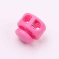 thumbnail image 5 of 50Pcs Plastic Cord Locks Double Hole End Round Toggle Drawstring Stoppers for Camping Hiking Shoelace Sports Backpacks Pink One Size, 5 of 5