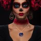 thumbnail image 4 of 20pcs Accesorios de joyería de Halloween Resina UV Adhesivo Marco de metal Costilizado Handmade Colte de colgantes Joyas divertidas Gotas colgantes (estilo de la cabeza de calabaza), 4 of 6