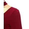 thumbnail image 6 of DPOIS Women's Liturgical Dancewear Praise Dance Dress Spiritual Worship Dresses Burgundy S, 6 of 7