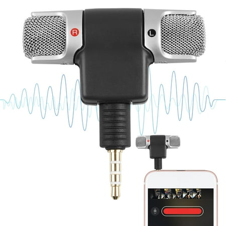 - Phone Microphone, EEEKit Portable Mini Mobile Phone Microphone 3.5mm Stereo Voice Audio Sound Mic for Recording Youtube Interview Video Conference Podcast Voice Dictation