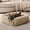 Beige-S (20"x19"x6"), variant on Dog Bed For Small Medium  Washable Pet With Removable Cover Rectangle Soft Calming Sleeping Puppy Durable Cuddler Anti-slip Bottom