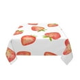 thumbnail image 3 of YFYANG Square Polyester Table Cloth, 60" x 60" Reusable Table Cover Kitchen Dining Room Cute Watercolor Strawberry Doodle Decorative Tablecloths for Tables of 2-4 People, 3 of 8