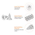 thumbnail image 4 of Uxcell Lot de 40 M4 x 10mm Vis Torx Plates en Acier Inoxydable 304, Argent, 4 of 6