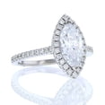 thumbnail image 2 of vylahjewellery Marquise Halo Setting Moissanite Ring for Women 10K Vermeil White Gold Engagement Anniversary Ring for Her Elegant Wedding Bridal Rings, 2 of 5