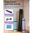 thumbnail image 6 of YOTTOY Extra Large 75" x 52" Yoga Mat, 1/3" Thick Non-Slip TPE Exercise Mat with Strap & Towel, Black, 6 of 7