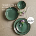 thumbnail image 4 of Stone Lain Brasa 16-Piece Dinnerware Set Stoneware, Green, 4 of 18