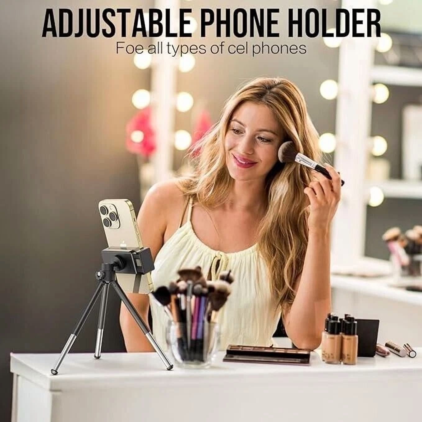 CIRCLE- Tripod,Metal Extendable Webcam Stand With Phone Holder, Tripod For Webcam A8262F