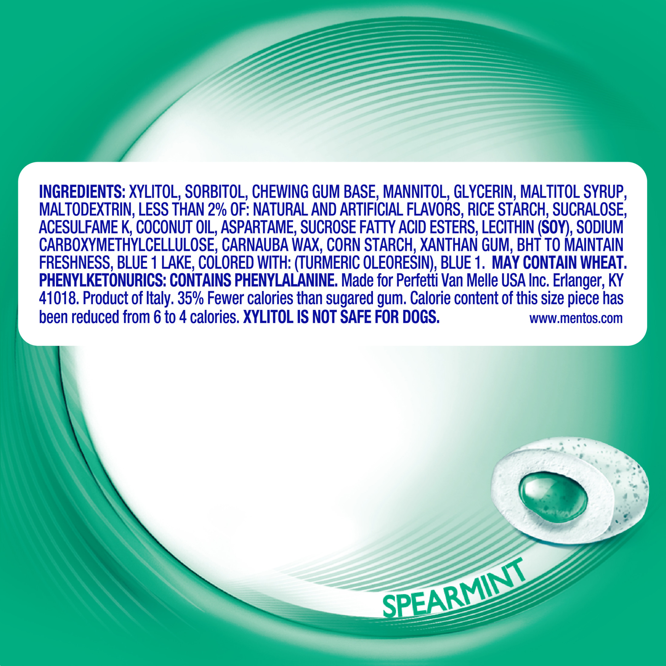 Mentos Pure Fresh Spearmint Sugar Free Gum, 120 Ct photo 8