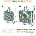 thumbnail image 2 of FORMRS Womens Corduroy Tote Bag Crossbody Shoulder Purse Handbag with Detachable Strap, Pineapple Stripes Pattern, 2 of 7