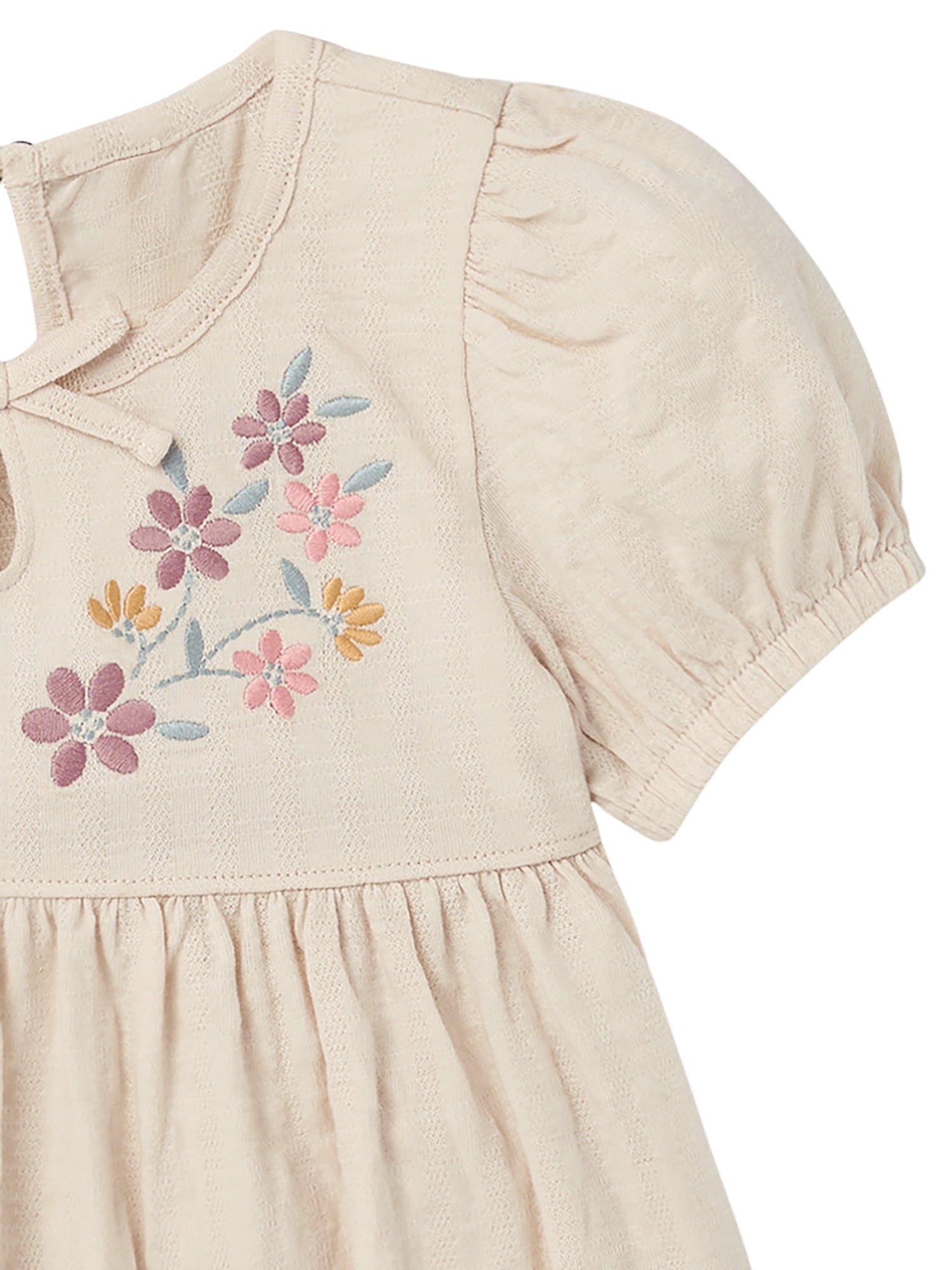 Modern Moments by Gerber Toddler Girl Puff Sleeve Outfit Set, 2-Piece, Sizes 12 Months - 5T