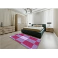 thumbnail image 4 of Ahgly Company Indoor Rectangle Patterned Pink Lemonade Pink Area Rugs, 7' x 10', 4 of 6
