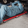 thumbnail image 4 of Magshion 48" Red Portable Heavy-Duty 2-in-1 Low Profile Z Creeper W/ Backrest, 330 lbs Capacity with Casters, 4 of 11