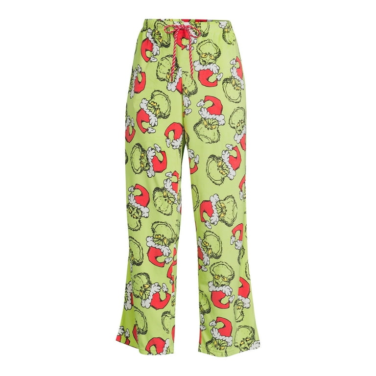 The Grinch Pajama Pants Women Plus Size 1X 2X Dr Seuss Fleece