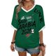thumbnail image 2 of Women's Football Graphic T-Shirt, Soccer Fans V-Neck Short Sleeve T-Shirt with Print, Soft Lightweight Soccer Apparel Shows Player Number for Soccer Tournament 2026 Green Size: 2XL, 2 of 5